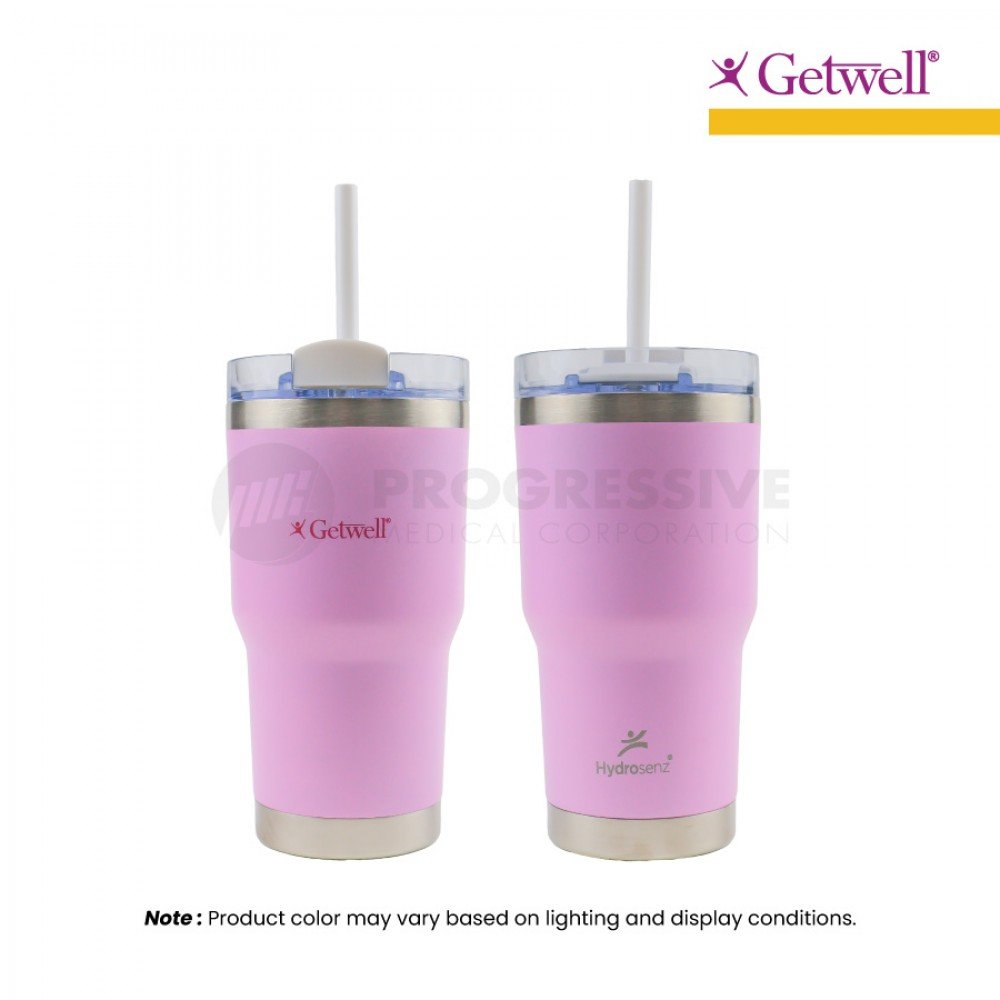 Hydrosenz Tumbler with Straw Purple 14oz, Getwell Hydrosenz Tumbler with Straw Purple 14oz, Getwell