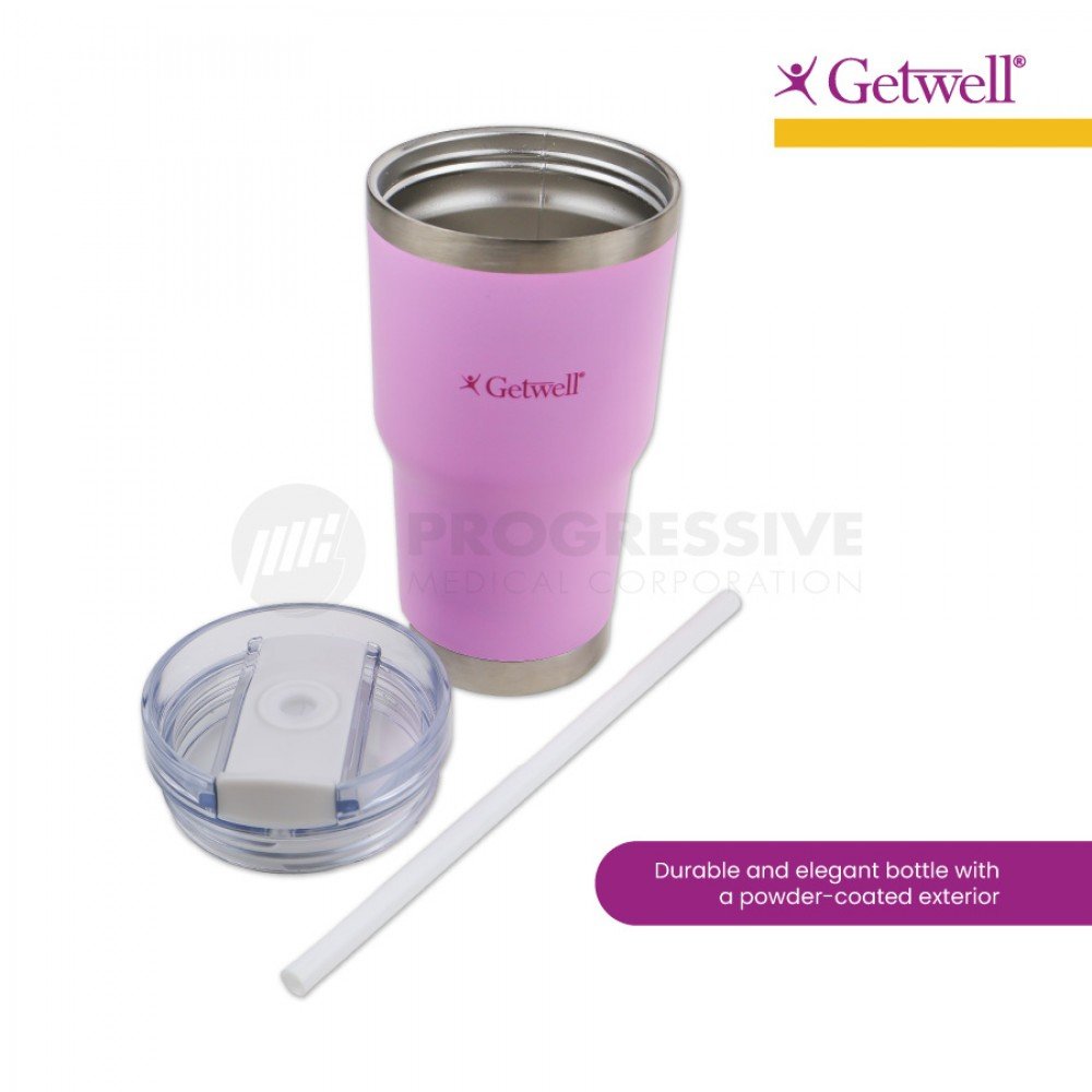 Hydrosenz Tumbler with Straw Purple 14oz, Getwell Hydrosenz Tumbler with Straw Purple 14oz, Getwell