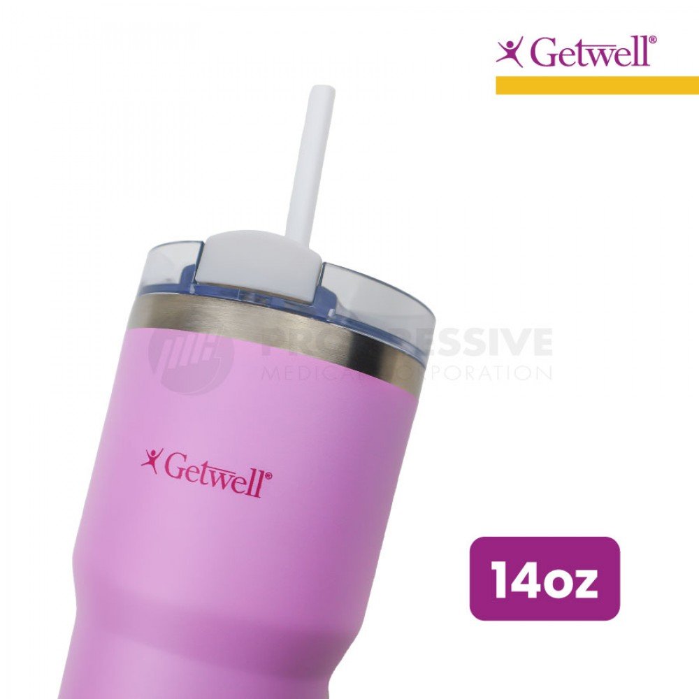Hydrosenz Tumbler with Straw Purple 14oz, Getwell Hydrosenz Tumbler with Straw Purple 14oz, Getwell