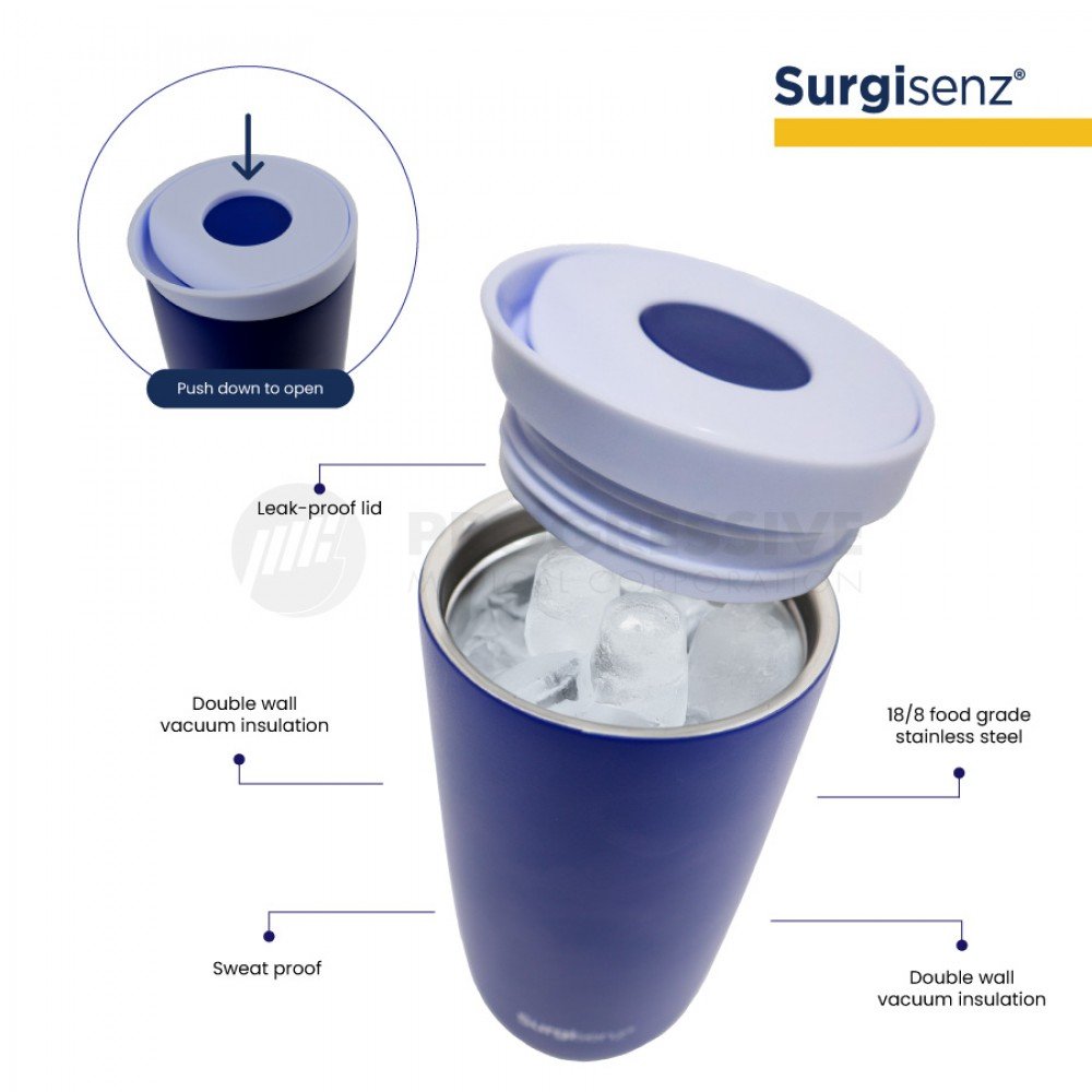 Hydrosenz Tumbler Royal Blue 12oz, Surgisenz