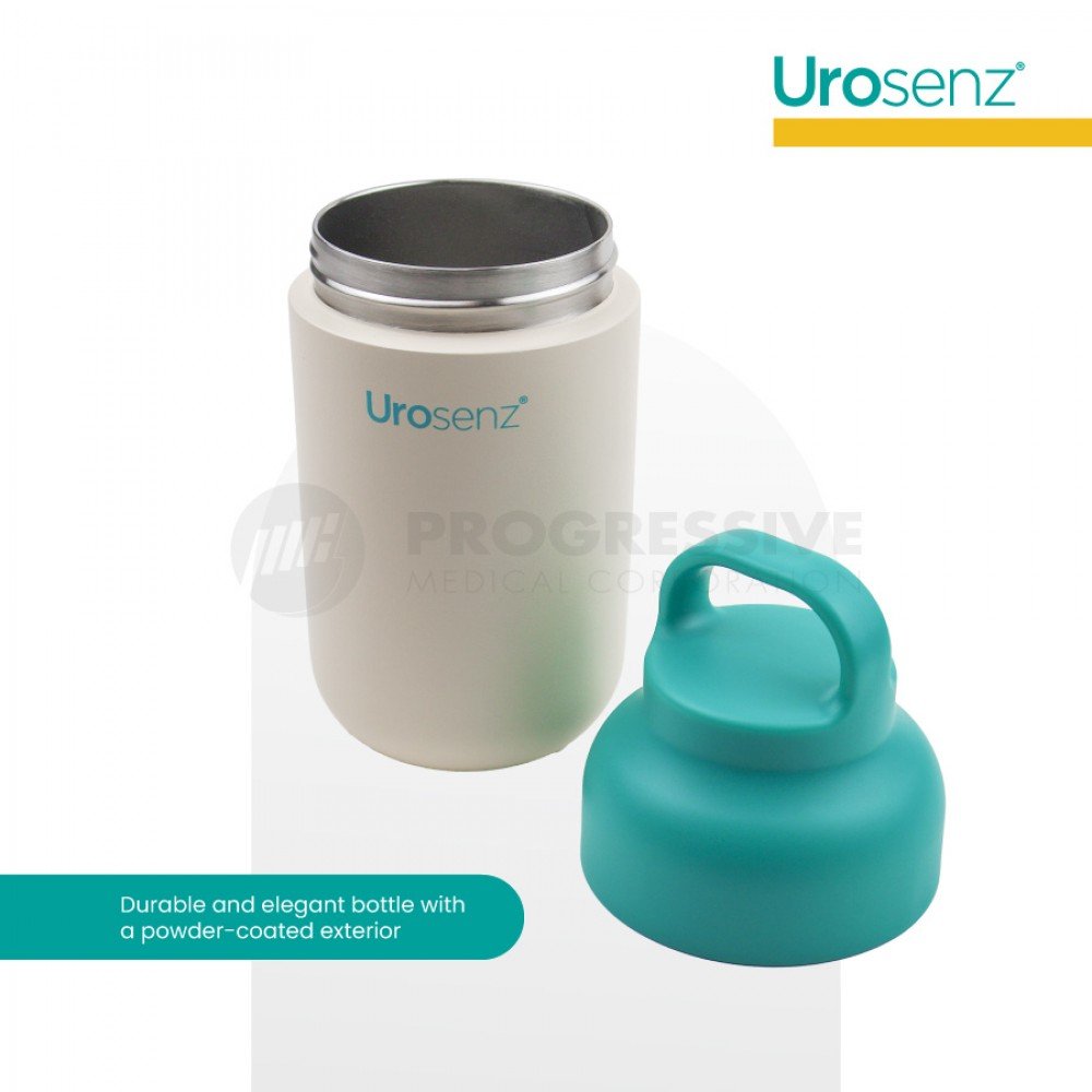 Hydrosenz Tumbler Cream-Teal 12oz, Urosenz Hydrosenz Tumbler Cream-Teal 12oz, Urosenz