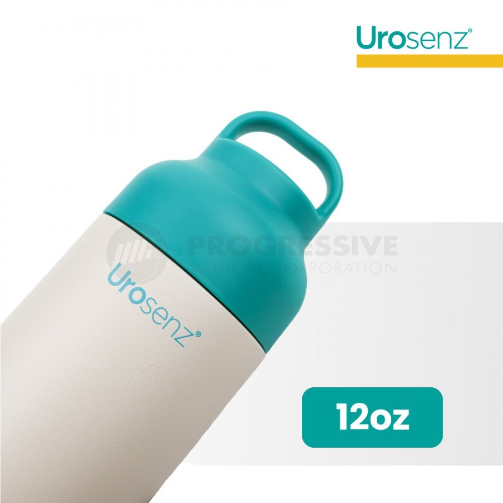Hydrosenz Tumbler Cream-Teal 12oz, Urosenz Hydrosenz Tumbler Cream-Teal 12oz, Urosenz