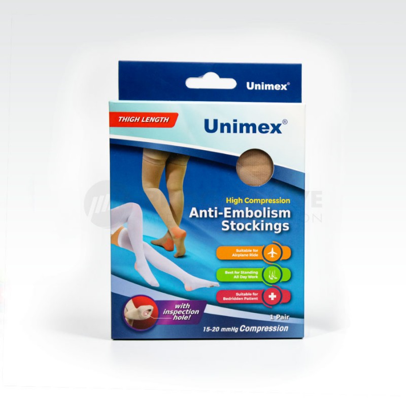 Unimex Anti-Embolism Stockings Thigh High Flesh