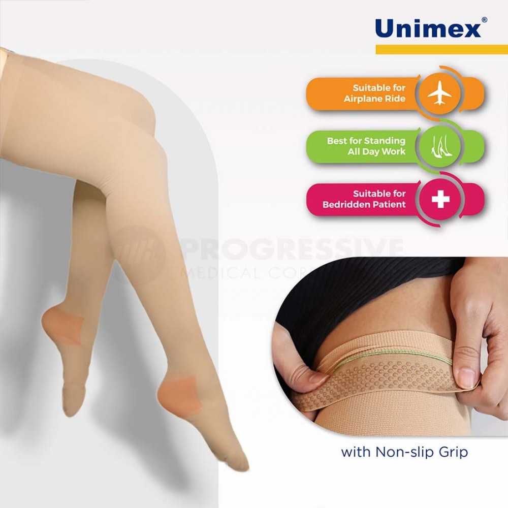 Unimex Anti-Embolism Stockings Thigh High Flesh