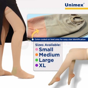 Unimex Anti-Embolism Stockings Thigh High Flesh