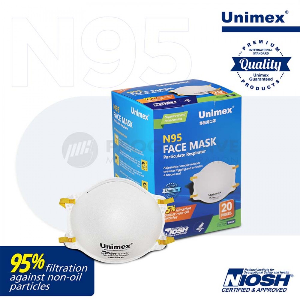 Unimex N95 Face Mask 20's