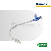Unimex 3-way Stopcock w/ 10cm tubing Lipid-Resistant (sold per box of 50s)