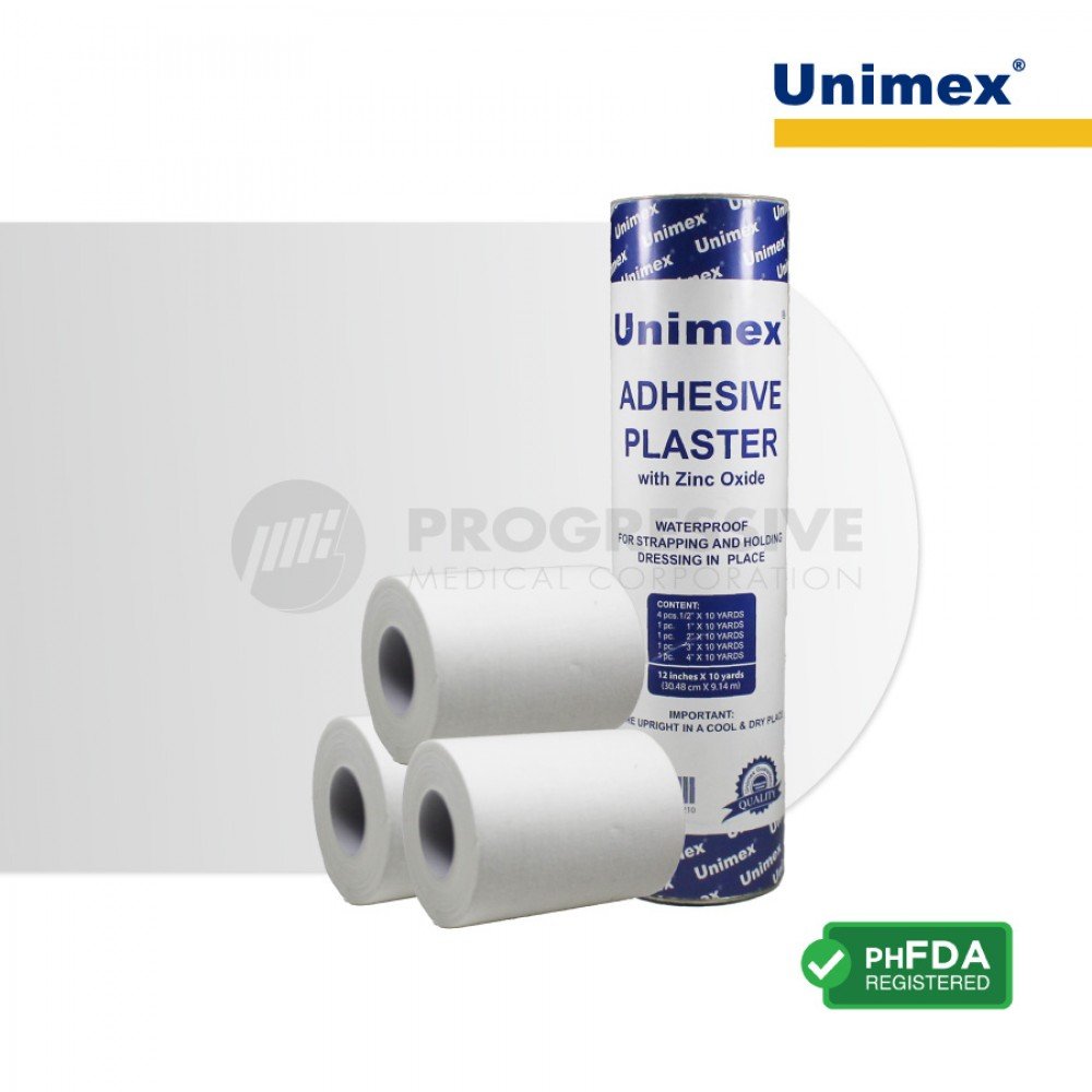 Unimex Adhesive Plaster, 12 X 10 yds