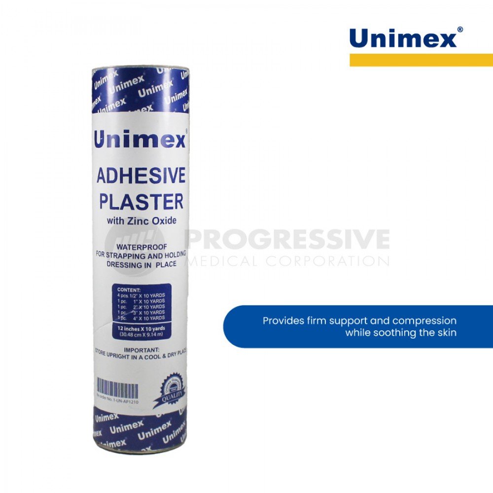 Unimex Adhesive Plaster, 12 X 10 yds