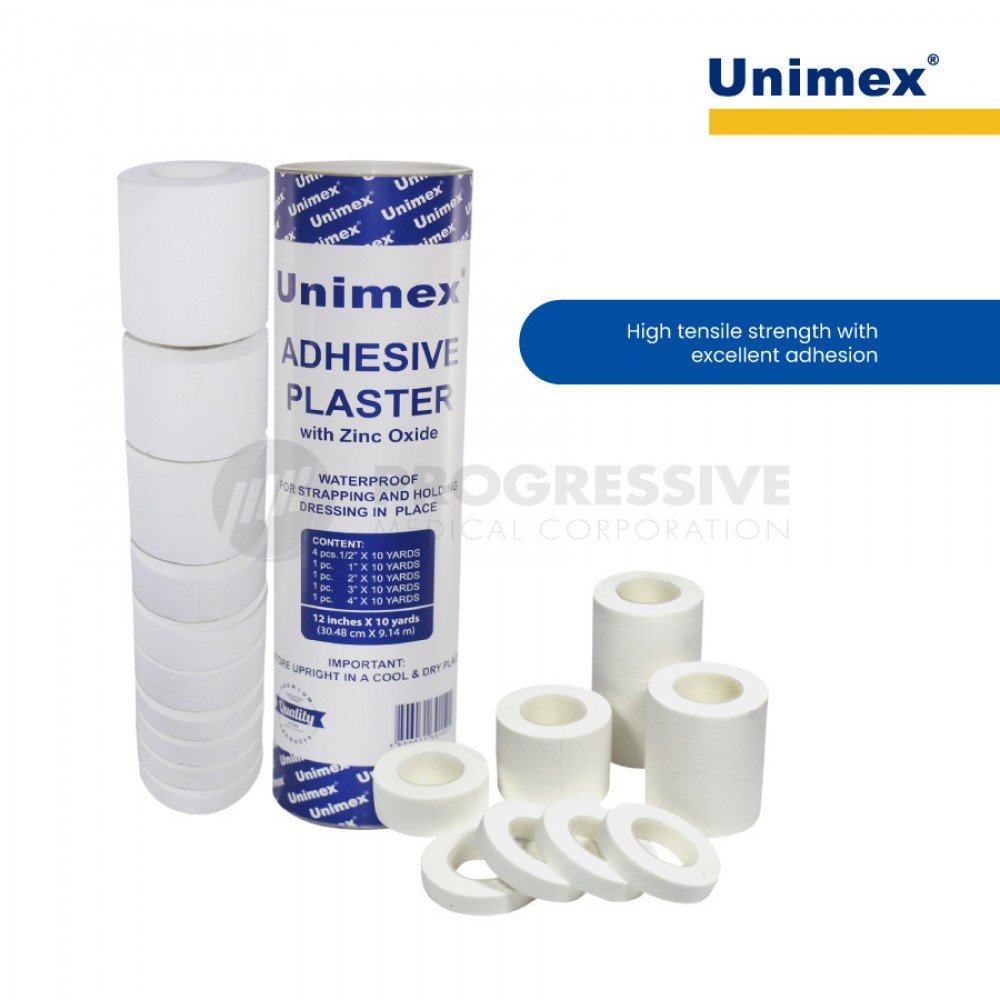 Unimex Adhesive Plaster, 12 X 10 yds