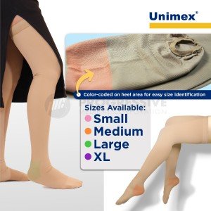 Unimex Anti-Embolism Stockings Thigh High Flesh