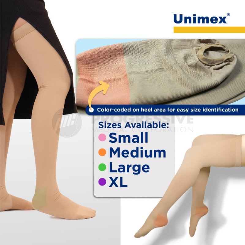 Unimex Anti-Embolism Stockings Thigh High Flesh