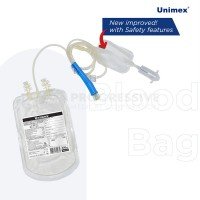 Unimex Blood Bag  with Needle Cover and Sampling Bag