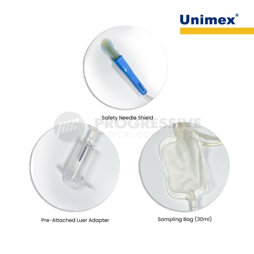 Unimex Blood Bag  with Needle Cover and Sampling Bag