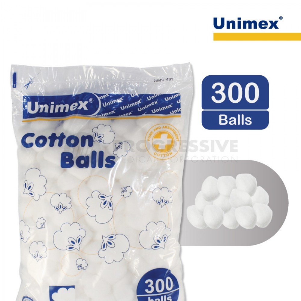 Unimex Absorbent Cotton Balls 300's