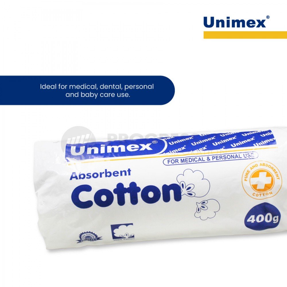 Unimex Absorbent Cotton Roll, 400g