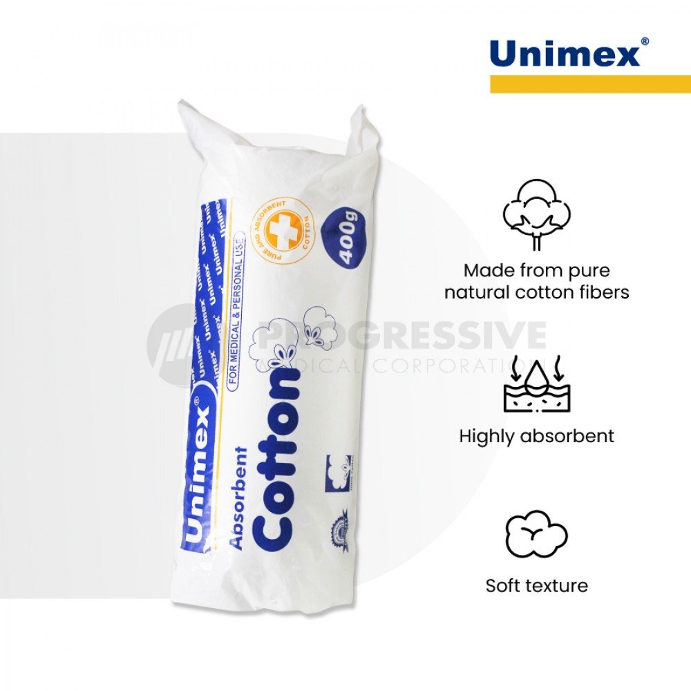 Unimex Absorbent Cotton Roll, 400g