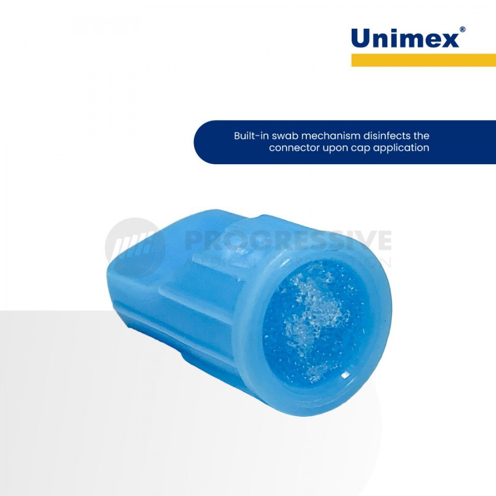 Unimex Disinfection Cap for NF Port (Sold by box of 250s) Unimex Disinfection Cap for NF Port (Sold by box of 250s)