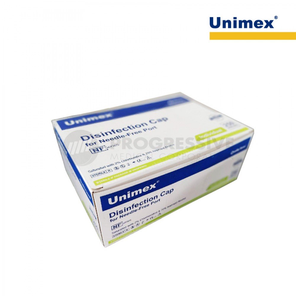 Unimex Disinfection Cap for NF Port (Sold by box of 250s) Unimex Disinfection Cap for NF Port (Sold by box of 250s)
