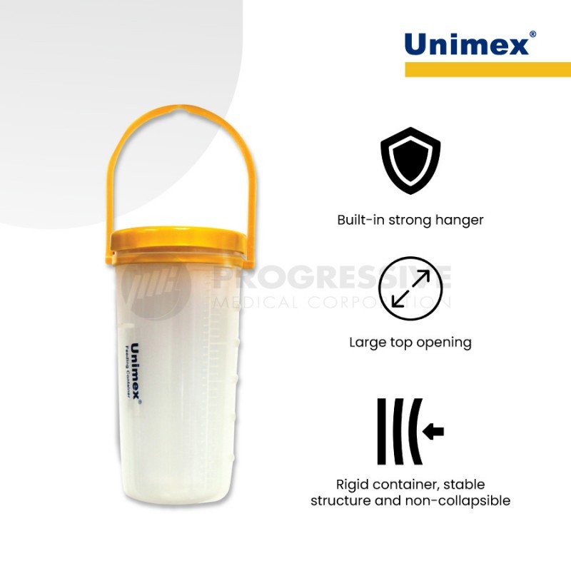 Unimex Enteral Feeding Container, 600cc