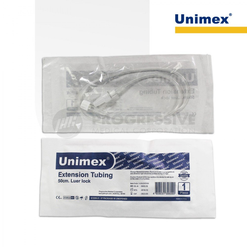 Unimex Extension Tubing LL 100cm (sold by box of 50s)