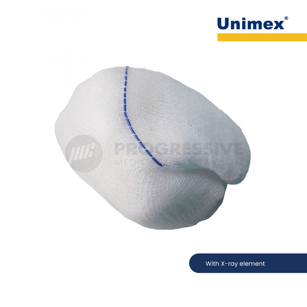 Unimex Gauze Balls with X-ray Line Cherry Balls Unimex Gauze Balls with X-ray Line Cherry Balls