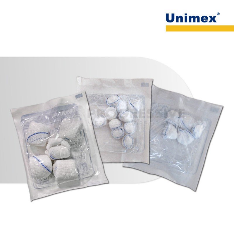 Unimex Gauze Balls with X-ray Line