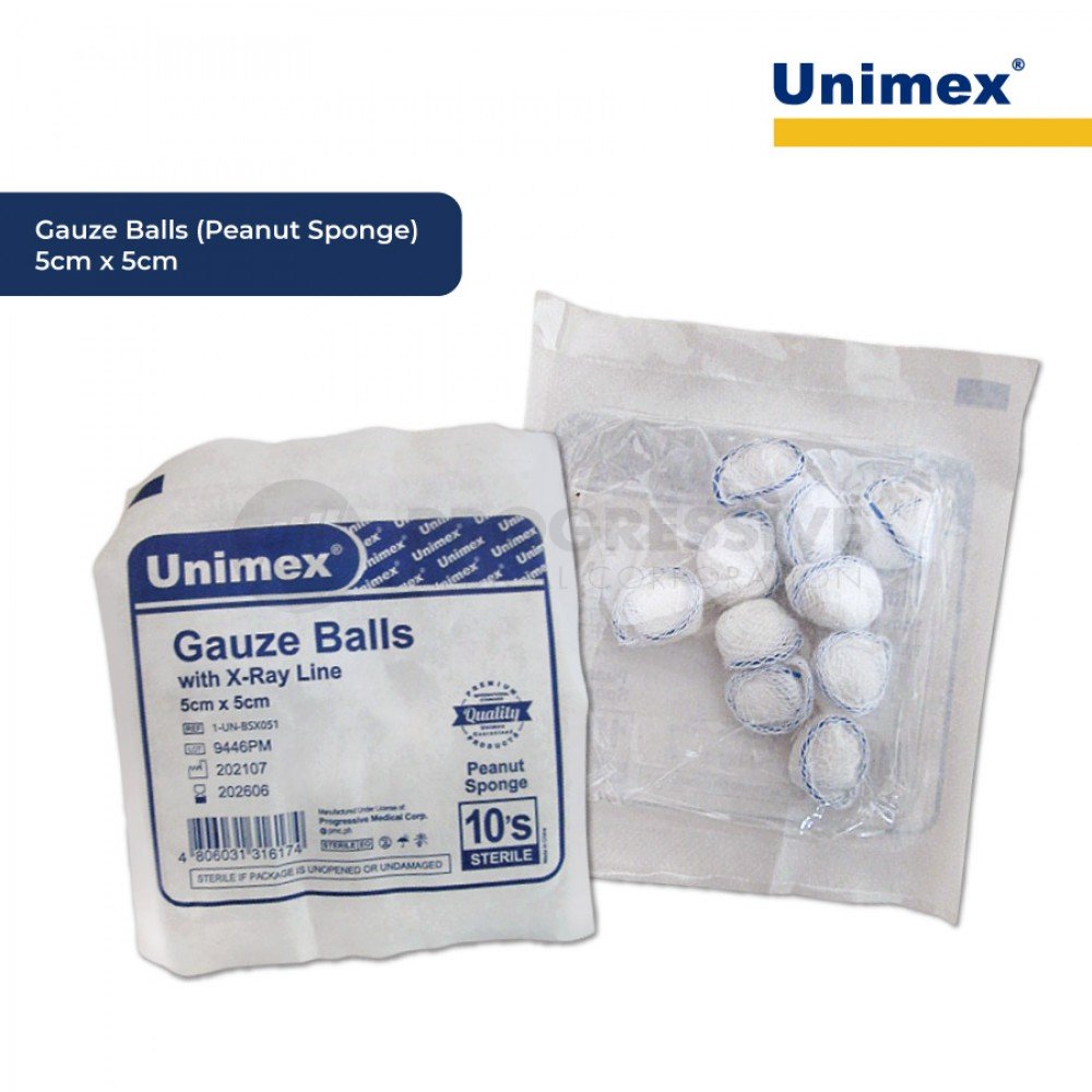 Unimex Gauze Balls with X-ray Line