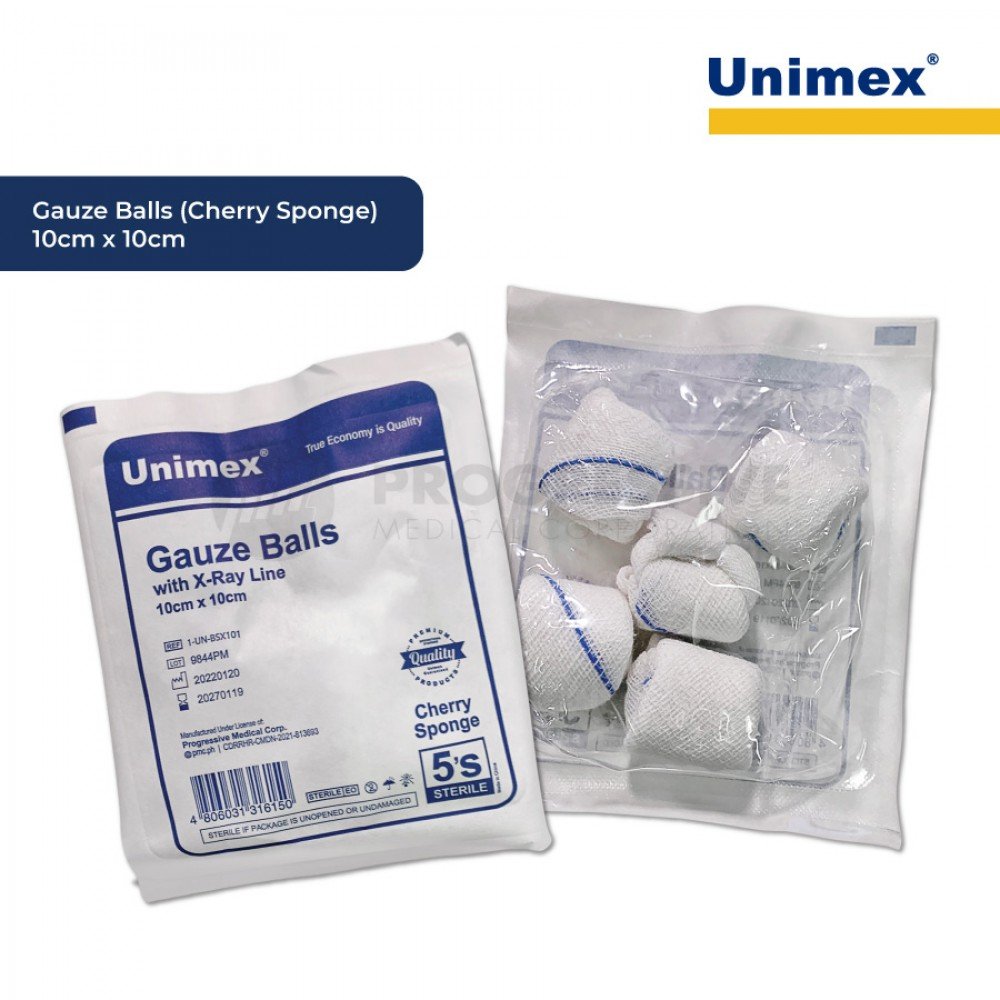 Unimex Gauze Balls with X-ray Line