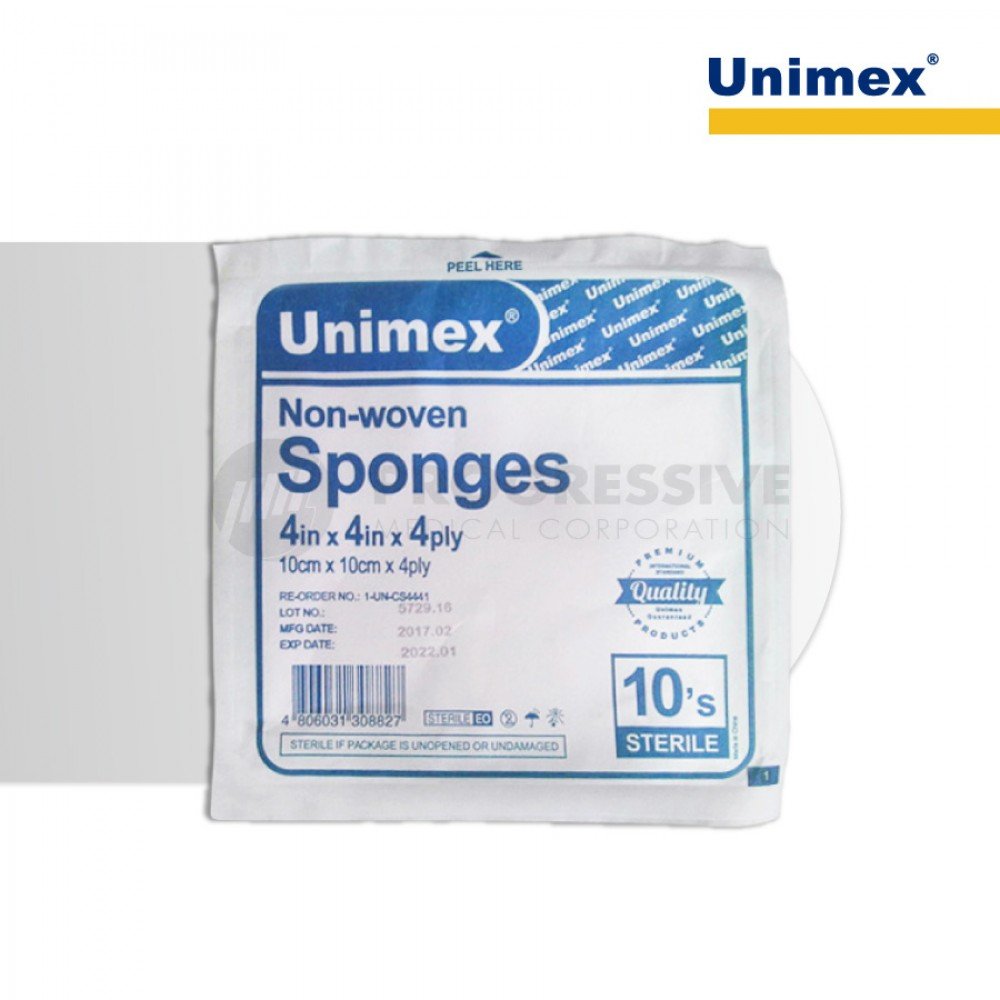 Unimex Gauze Sponge Non-Woven, Sterile 20's