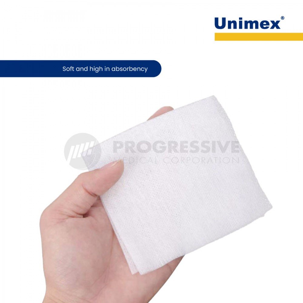 Unimex Gauze Swab 4x4, 100's Unimex Gauze Swab 4x4, 100's