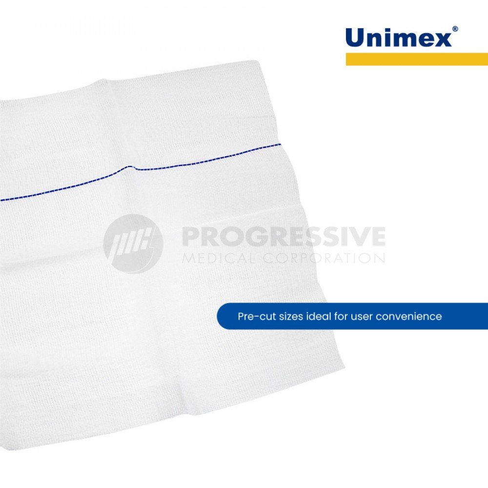Unimex Gauze Swab, 4x4 with Xray (sold per pack of 100s)