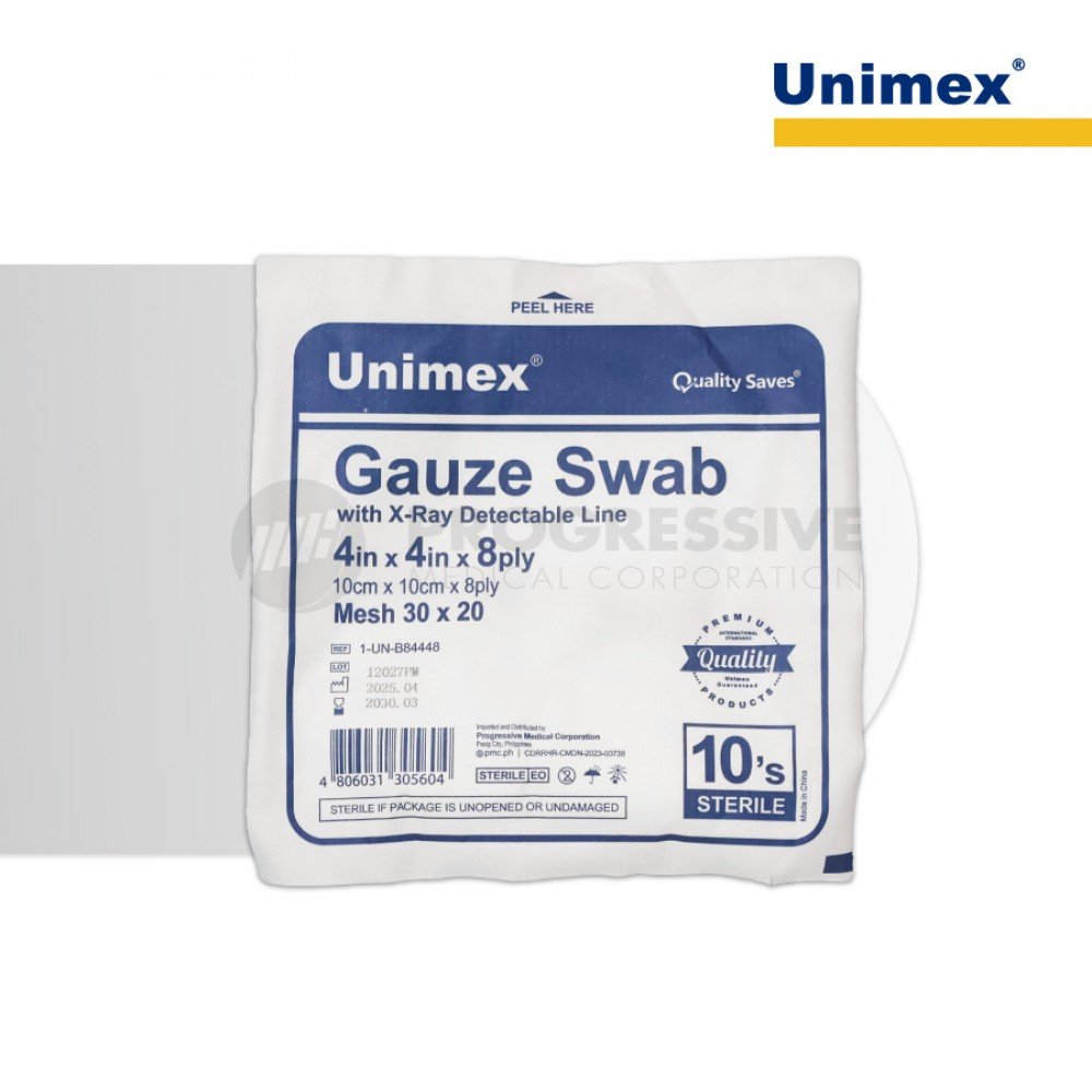 Unimex Gauze Swab, Sterile (sold by pack of 10s)