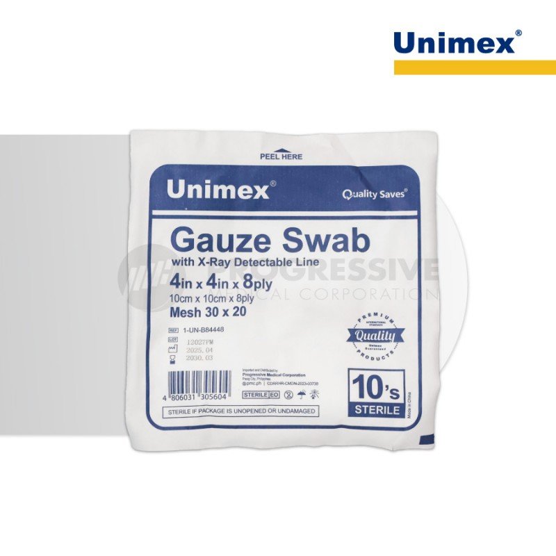 Unimex Gauze Swab, Sterile (sold by pack of 10s)