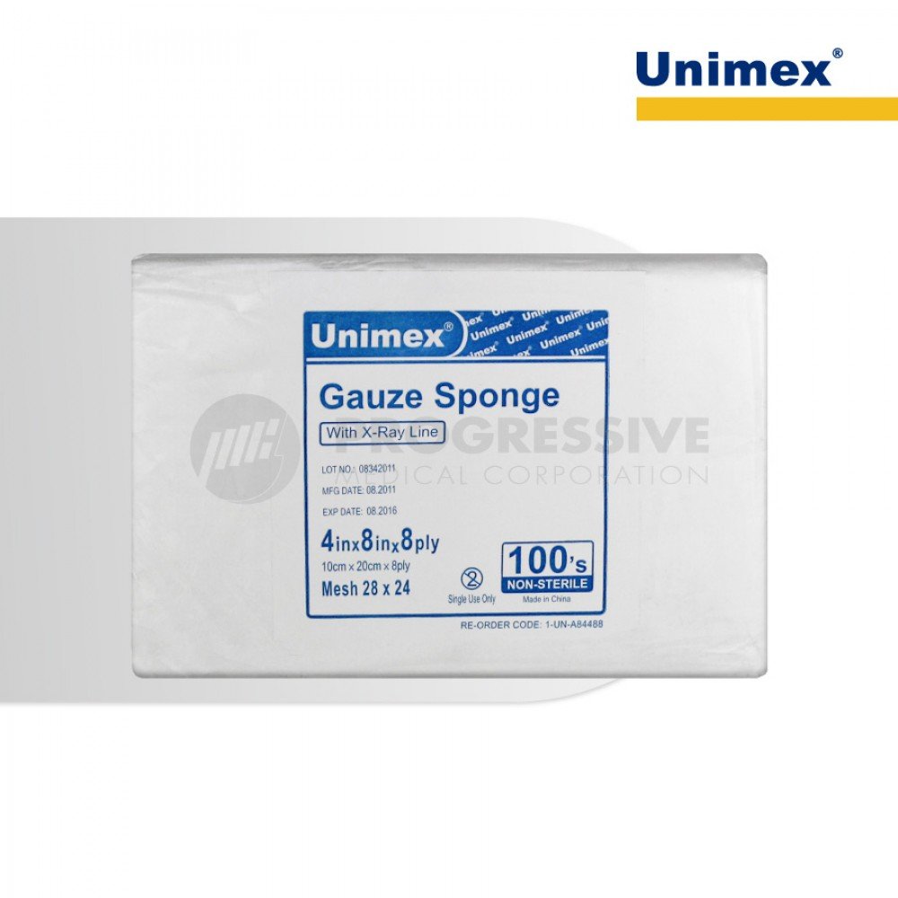 Unimex Gauze Swab, Non Sterile (8ply)