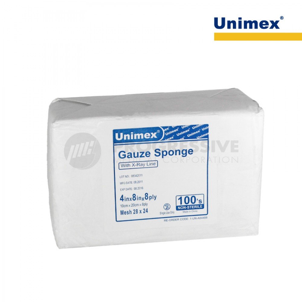 Unimex Gauze Swab, Non Sterile (8ply)