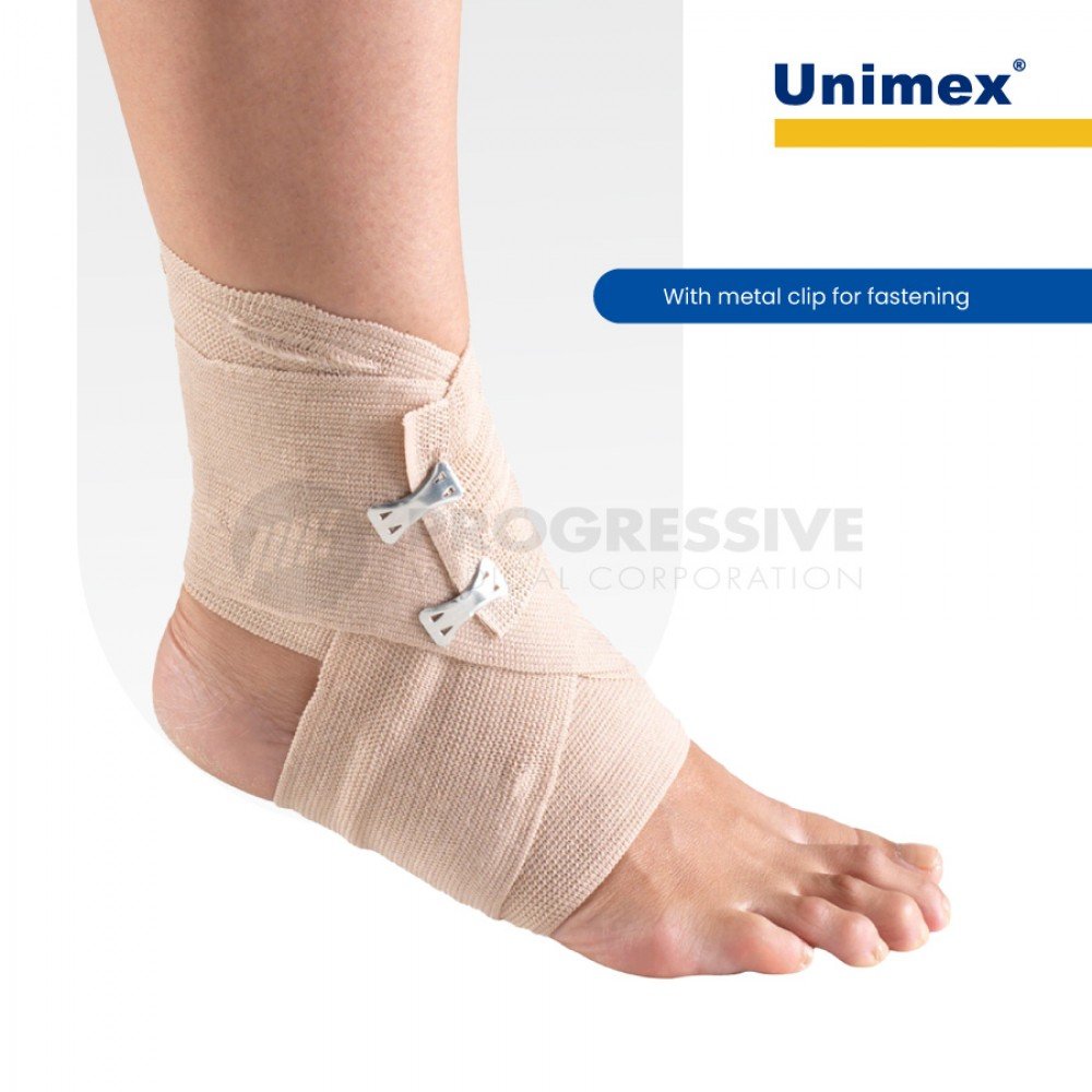 Unimex Rubber Elastic Bandage, 2 x 5yd