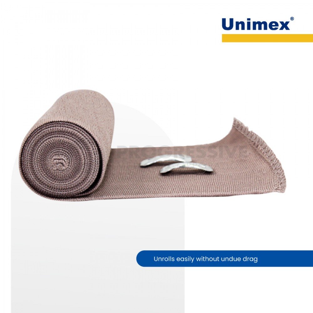 Unimex Rubber Elastic Bandage, 2 x 5yd