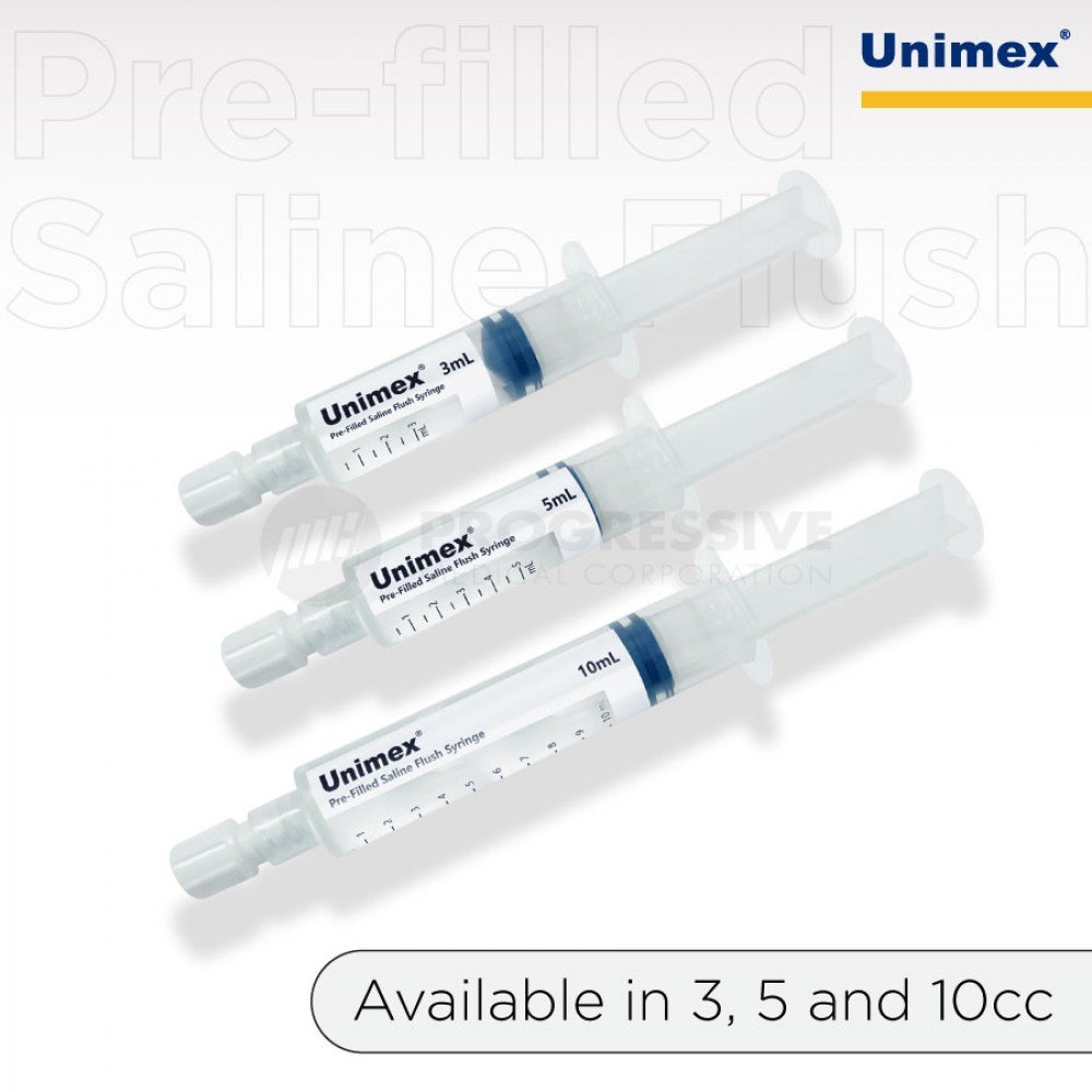Unimex Pre-filled Saline Flush Syringe