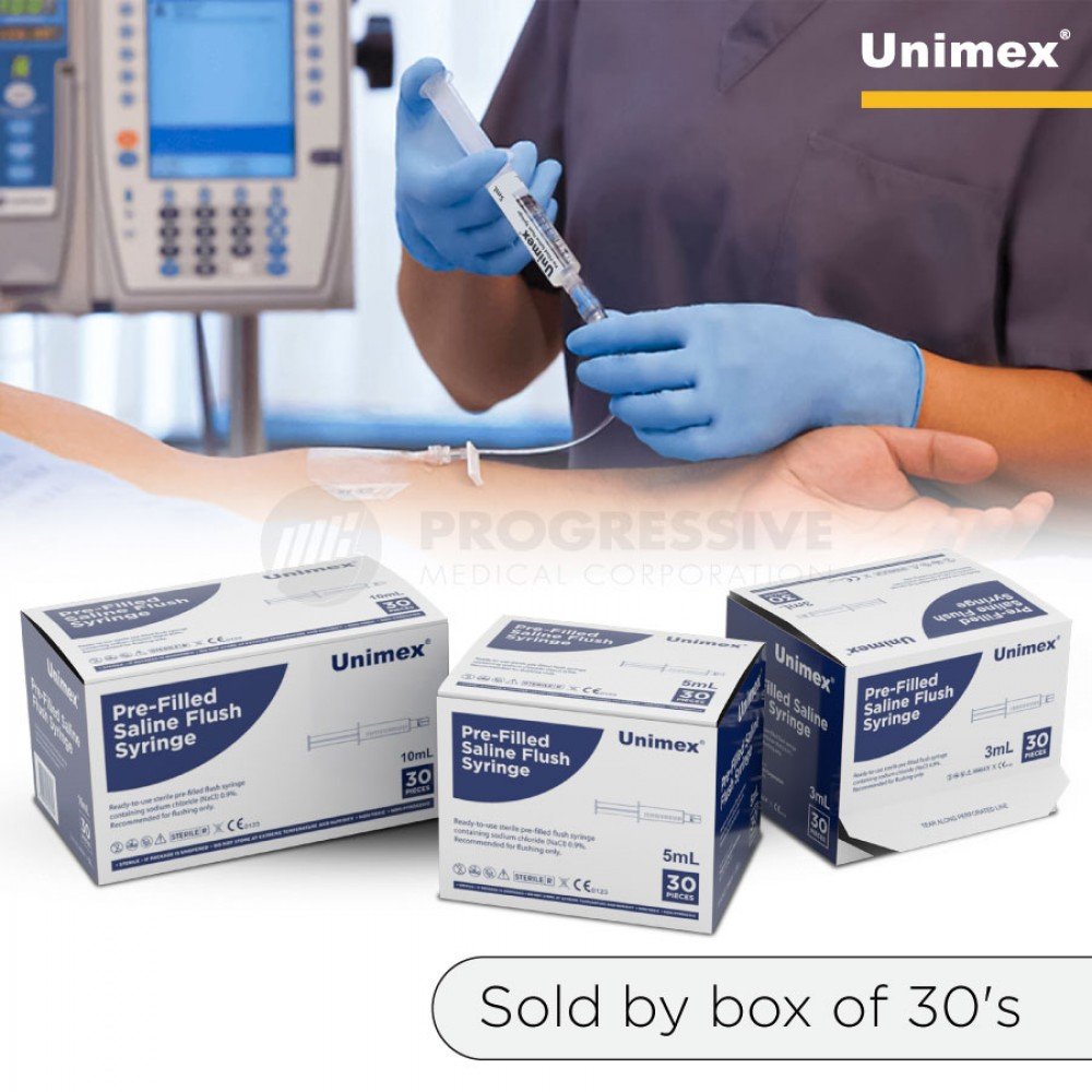 Unimex Pre-filled Saline Flush Syringe