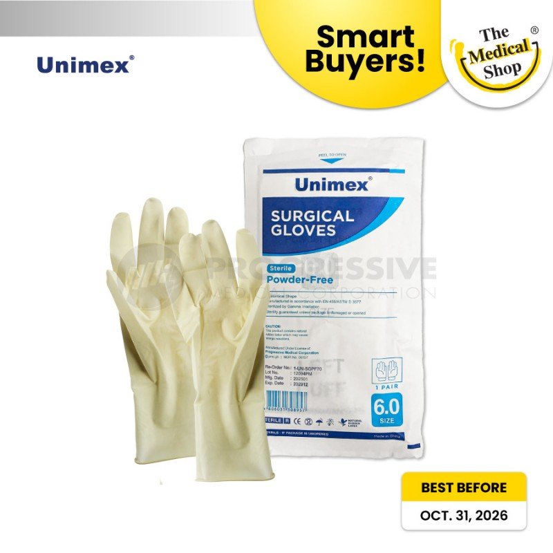 Smart Buyers - Unimex Sterile Surgical Gloves C 6.0 (Box of 50s)