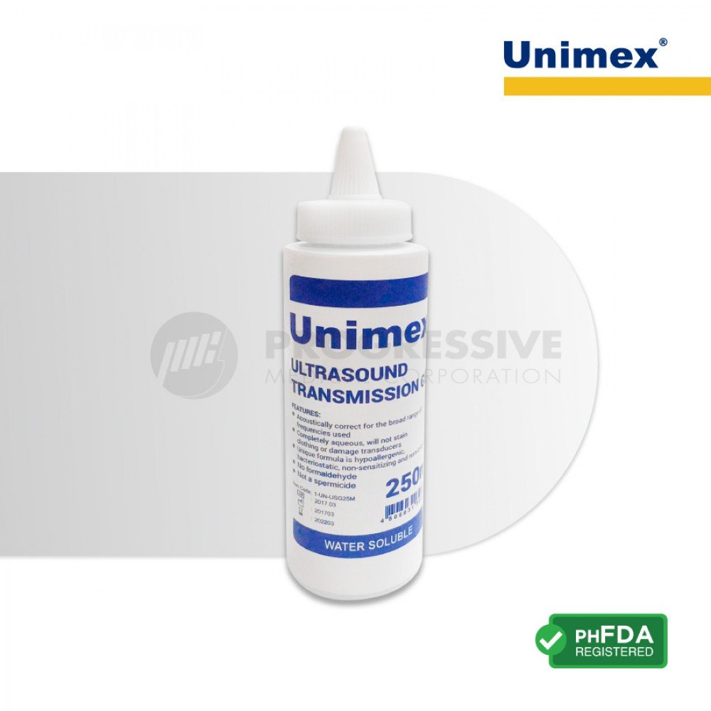 Unimex Ultrasound Transmission Gel Bottle (250 ml)
