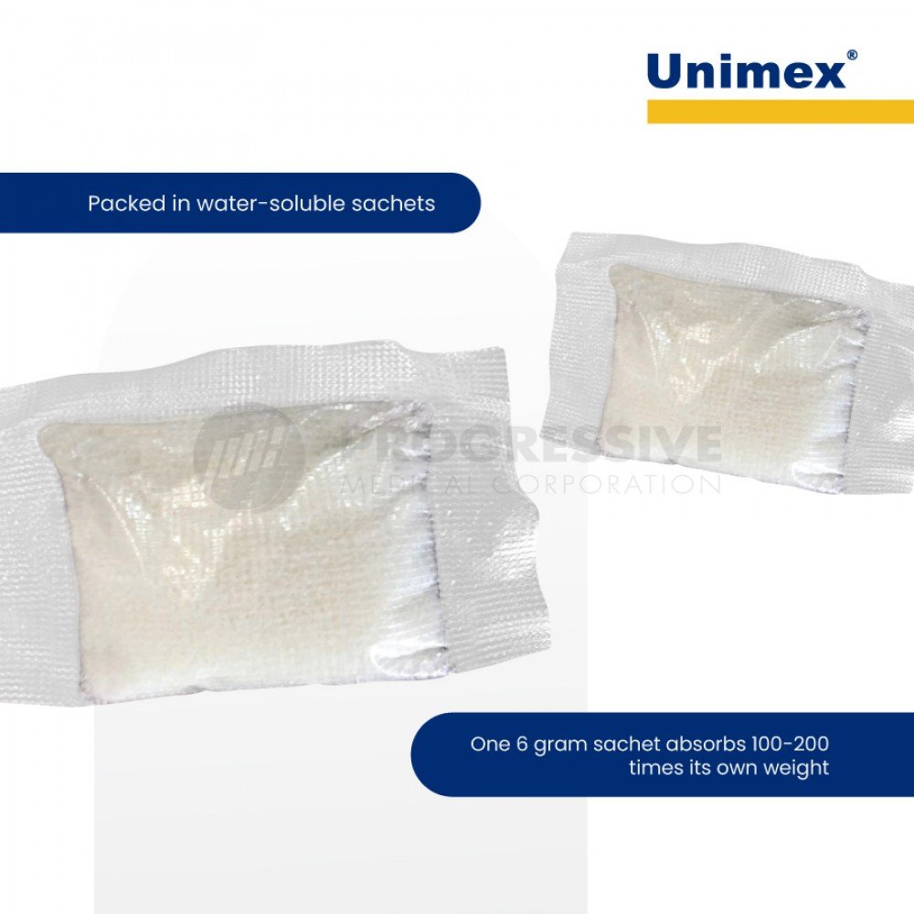 Unimex Super Absorbent Polymer (sold per box of 100s)