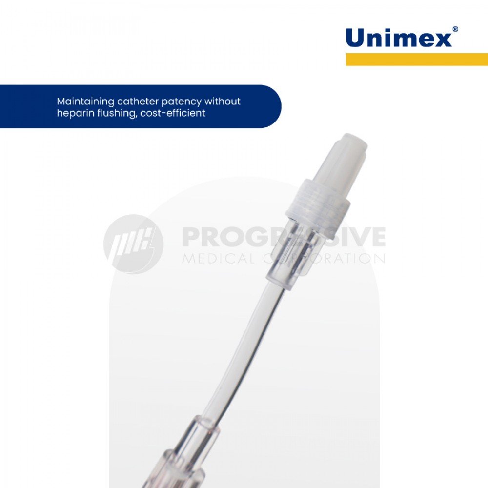 Unimex Tri-Lumen Extension Tube w/ Positive Pressure Unimex Tri-Lumen Extension Tube w/ Positive Pressure