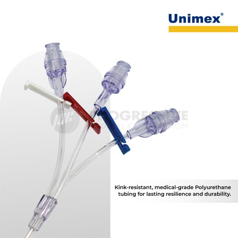 Unimex Tri-Lumen Extension Tube 