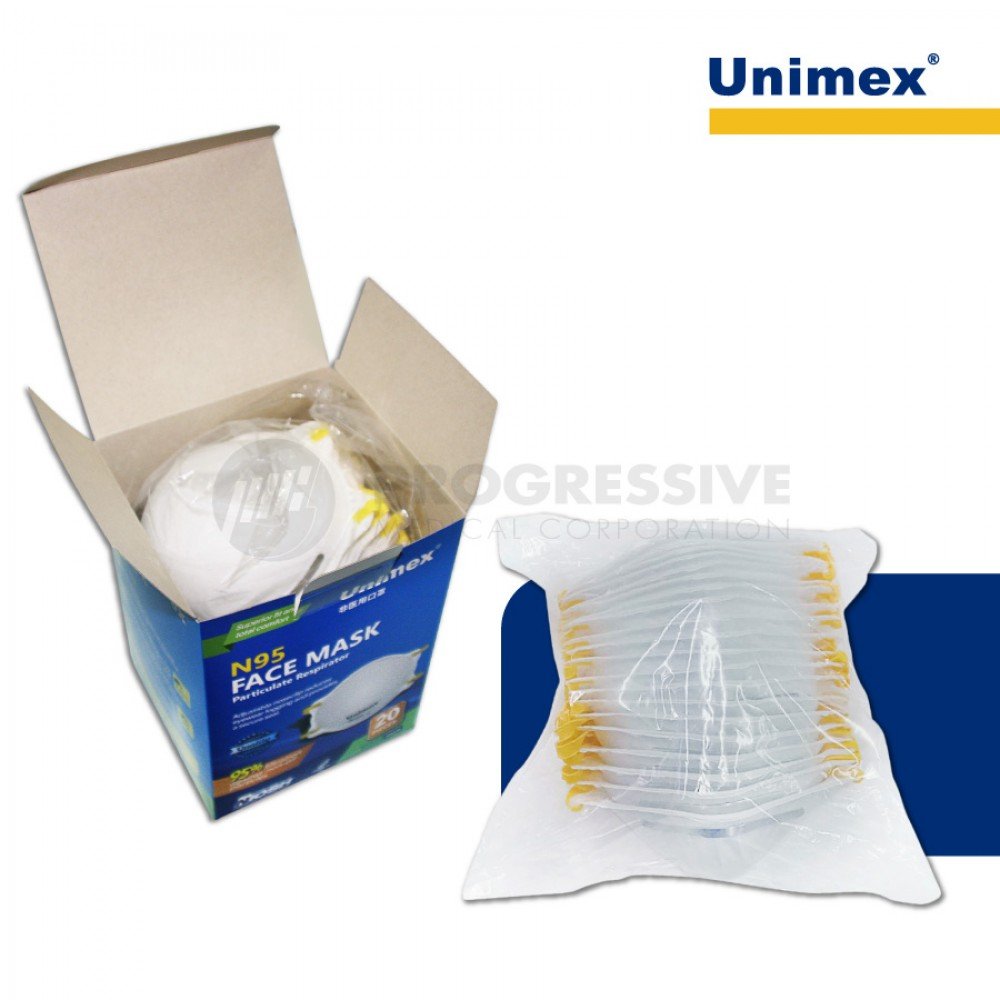 Unimex N95 Face Mask (sold by box of 20s)