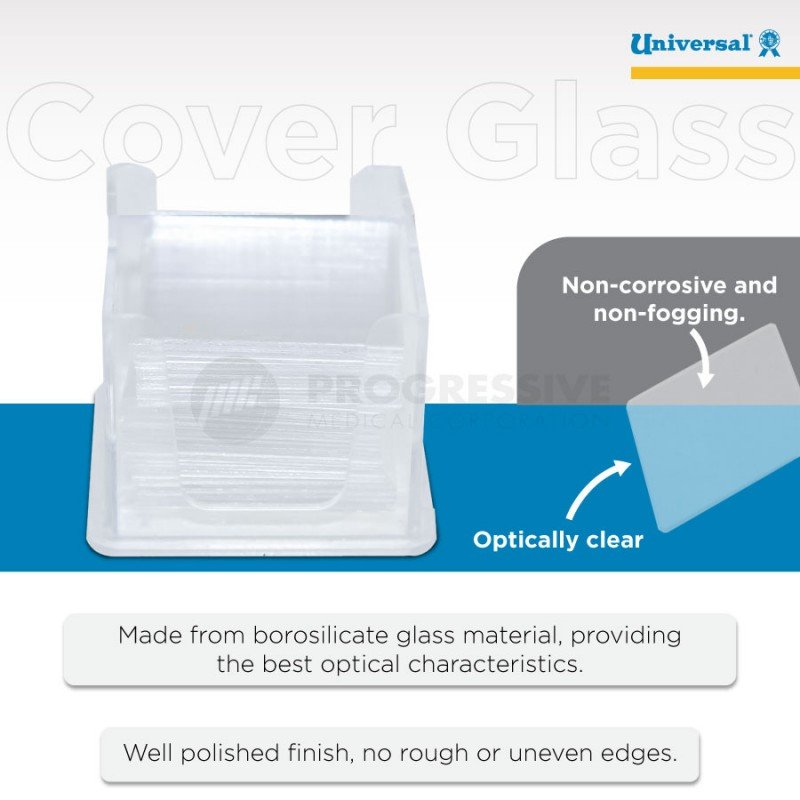 Universal Cover Glass, 24x24mm, 100's