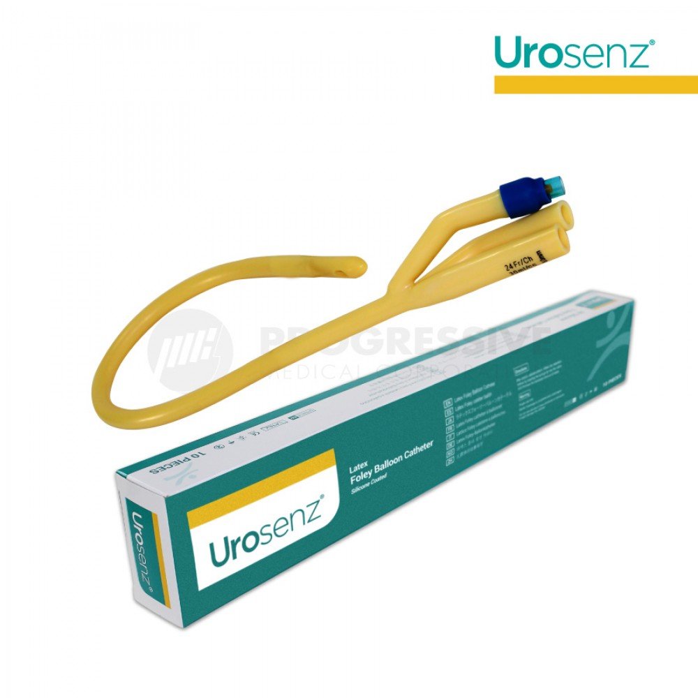 Urosenz Latex Foley Catheter, 3-Way Urosenz Latex Foley Catheter, 3-Way