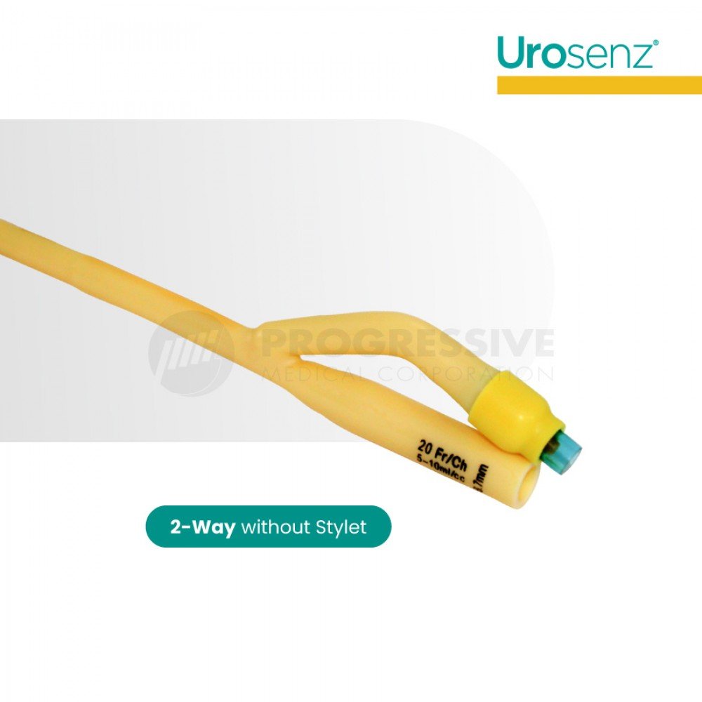 Urosenz Latex Foley Catheter, 2-Way w/o Stylet  (10 pcs)
