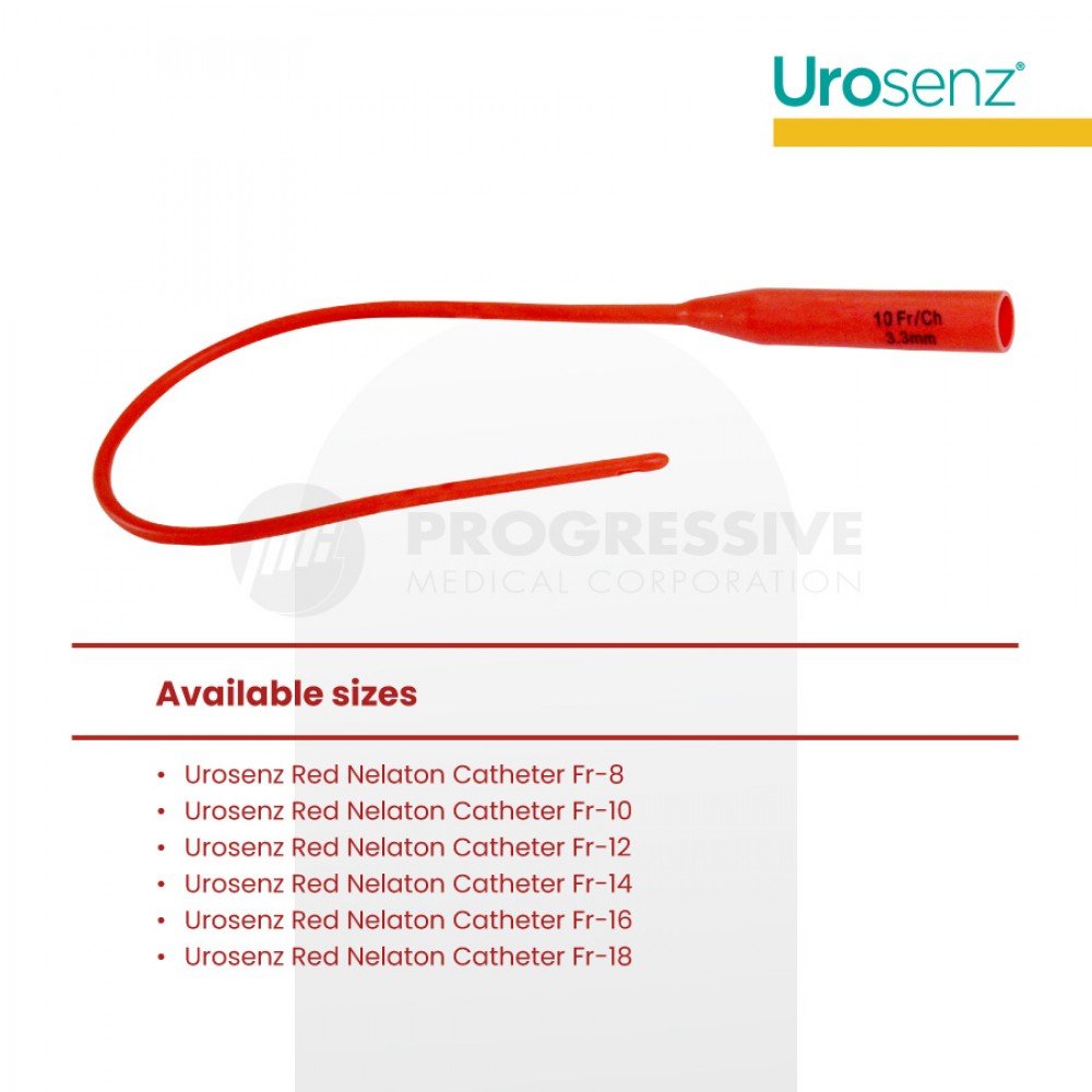 Urosenz Red Nelaton Catheter (Sold by 10s)